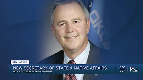Gov. Stitt selects new secretary of state and Native American affairs