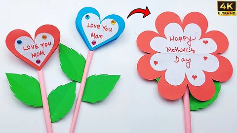 DIY Easy Happy Mother's Day Special Card Making | Handmade Mother's day Greeting Card Idea