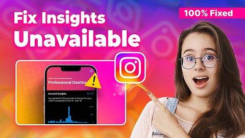 How to fix Instagram insights unavailable problem