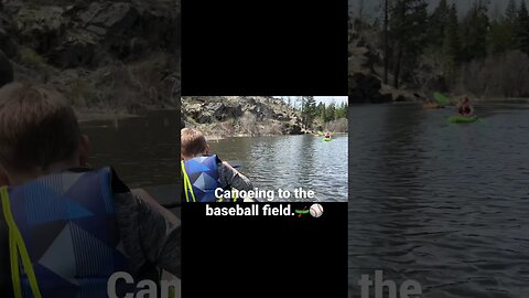 Instead of taking atv to field we opted for a canoe ride. #wildernessliving #countryliving #baseball