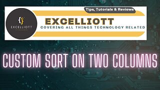 Excel - Custom Sort Two Columns