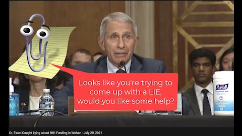 Dr. Fauci Caught Lying To Congress About NIH Funding In Wuhan