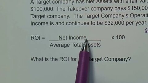 How to Calculate Return on Investment for Target and Takeover Companies