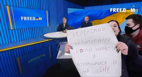 Ukrainian TV: Zelensky Surrenders! Quits Drugs! Returns to Stage!