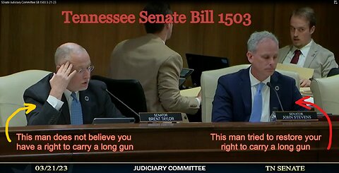 Senators Stevens and Taylor's Amendments on SB 1503, one tries to add Liberty, one denies rights!