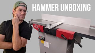 Unboxing HAMMER combo jointer planer! ep17