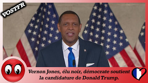 (VOSTFR) Vernon Jones, élu noir, démoctrate, soutient la campagne de Donald Trump.