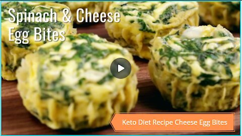 Keto Diet Recipe Cheese Egg Bites #Recipes #Keto