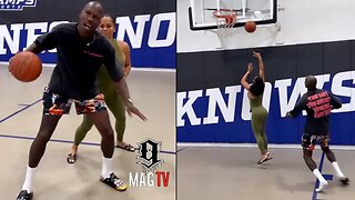 Chad Ochocinco Gets Worked & Claims Fiancee Sharelle Rosado Cheated In Their Game Of 1 On 1! 🏀