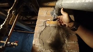 sealing up hot water heater exhaust vent around chimney