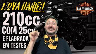 FLAGRADA! Nova HARLEY com 210cc e 25cv: Mais POTENTE que a METEOR! 🔥