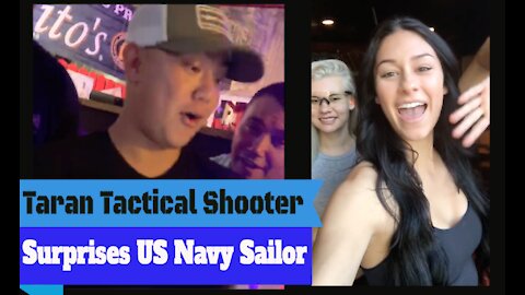 Taran Tactical Shooter Toni McBride Surprises Navy Sailor w/a Surprise Video Message!!