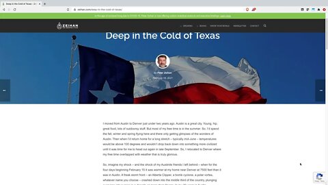 Deep in the Cold of Texas - written by Peter Zeihan