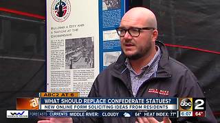 Baltimore seeks ideas on replacing confederate statues