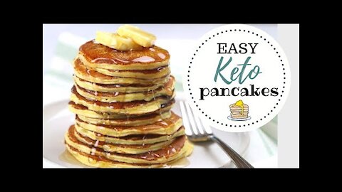 EASY Keto Pancakes Recipe | Cream Cheese Pancakes | Keto Pancake Coconut Flour 2021