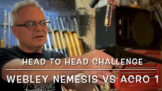 Head to head challenge Webley Nemesis vs Ampell Acro 1 .177 co2 pellet pistols
