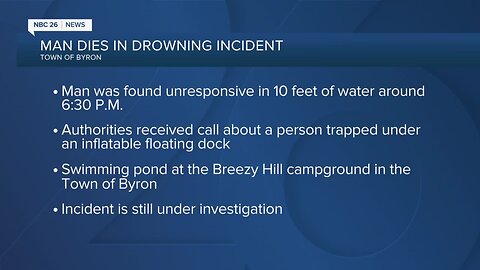 Authorities investigate possible drowning
