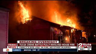 Family pet lost in overnight house fire