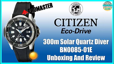 As Good As Zilla? | Citizen 300m Solar Quartz Diver BN0085-01E Unbox & Review