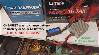 Using a BUCK BOOST module to convert and charge DC power Lead Acid to Lithium and more