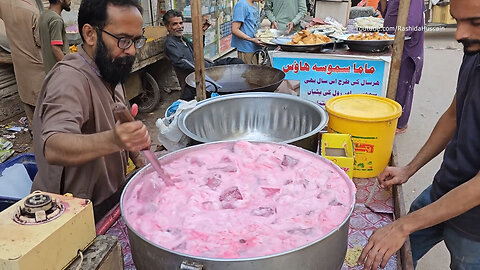 Fresh Strawberry Juice | Pakistani Street Food
