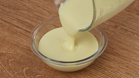 Homemade condensed milk, quick and easy to make