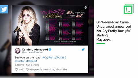 Carrie Underwood Pregnant With Second Baby, Still Touring In 2019