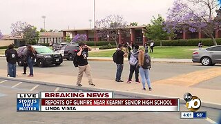 Reports of gunfire near Kearny Senior High School