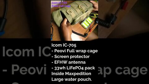 Icom IC-705 Peovi Full Cage QRP GoKit