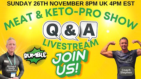 Meat & Keto-Pro Show Live Q&A