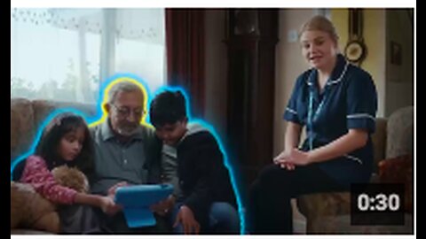 VAXXED sheeple glowing in the dark because they have had their boosters and flu jabs - NHS advert