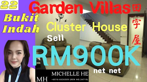 property malaysia Garden Villas双层田字屋 双层田字屋 Jalan Indah 11/x, Taman Bukit Indah sell rm900k