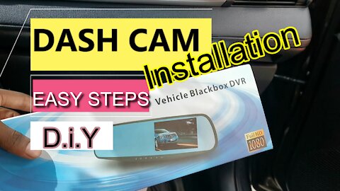 My Toyota vios Vehicle Dashcam Installation DiY DVR Clean Easy Steps