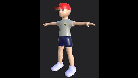 Baseball Boy 3D Model