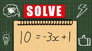 Solving the equation y=mx+b