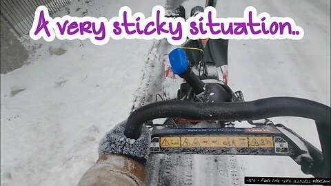 🌬🌧❄️ A Very Sticky Situation • An early winter snow removal • Windchill, Snow, Toro, and Carhartt !