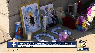 Vigil for slain teen killed at party