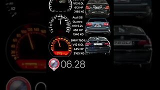 MERCEDES S65AMG VS AUDI S8 V10 VS BMW 760LI V12