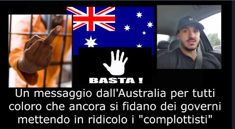 Un messaggio dall'Australia per tutti coloro che....