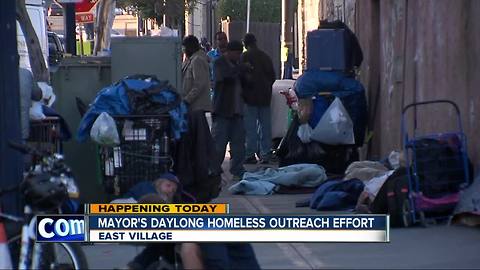 Homeless outreach effort kicks off in San Diego's East Village