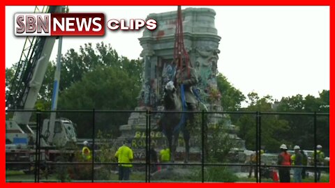 Robert E Lee Statue in Richmond Virginia is on the Way in Preparation for Its Removal. - 3518