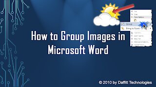 How to group images in Microsoft Word