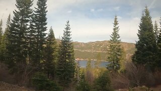 Amtrak California Zephyr Passing by Donner Lake