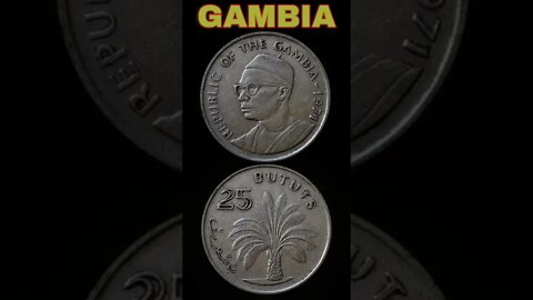 Gambia 25 Bututs 1971.#shorts #coinnotesz