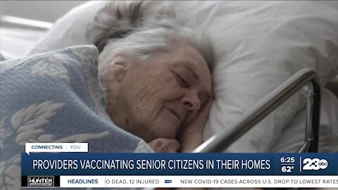Providers vaccinating senior citizens in their homes