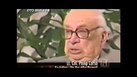 Philip J Corso Interview in 1995