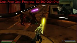 Mace Windu VS Count Dooku In A Battle With Live Commentary In Star Wars Jedi Knight Jedi Academy