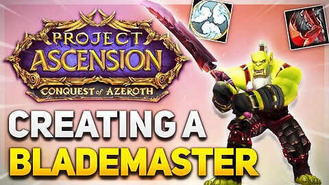 PLAYING A WC3 BLADEMASTER in WOW! | Conquest of Azeroth CLOSED ALPHA | Monk