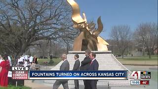 Kansas City's fountains spring to life on 'Fountain Day'