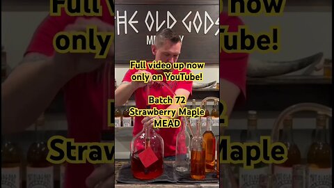 Full video up now only on YouTube! Batch 72 Strawberry Maple MEAD! Inspired by Belgium! #mead